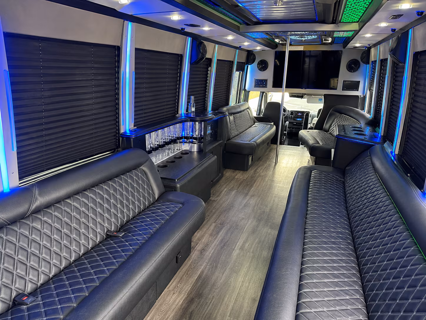 28 Passenger Party Bus Inside