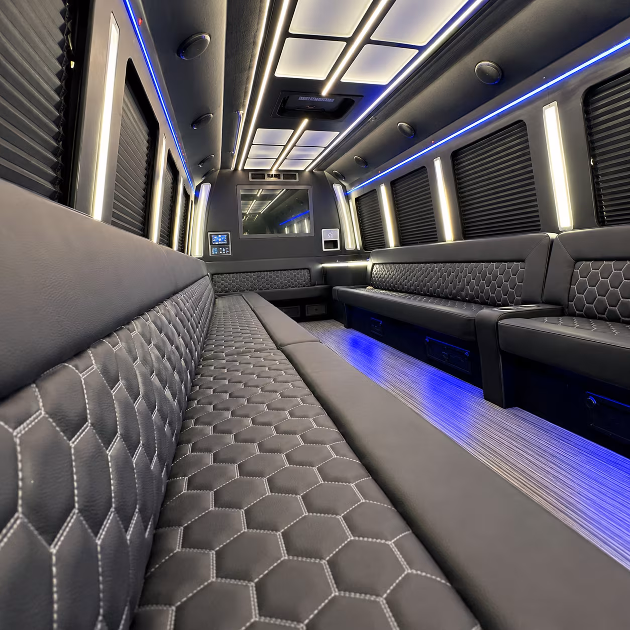 30 Passenger Party Bus Interior