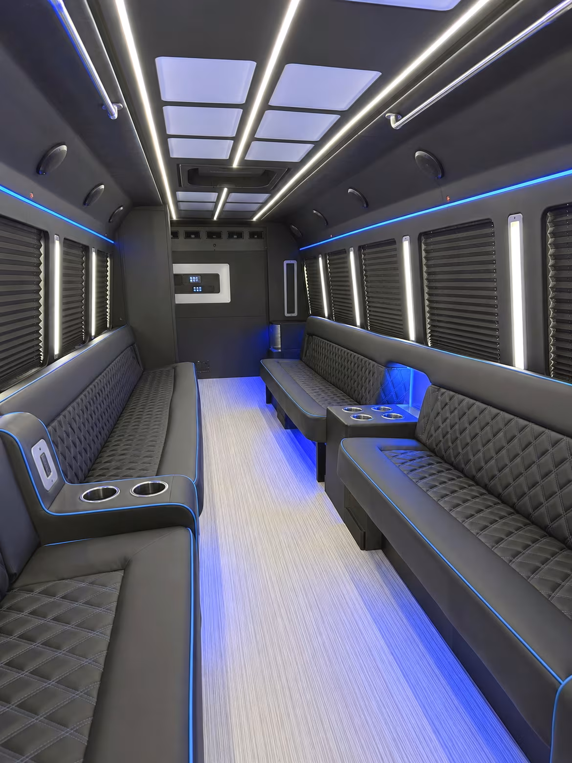 Passenger watching the Gresham scenery during a regional party bus road trip