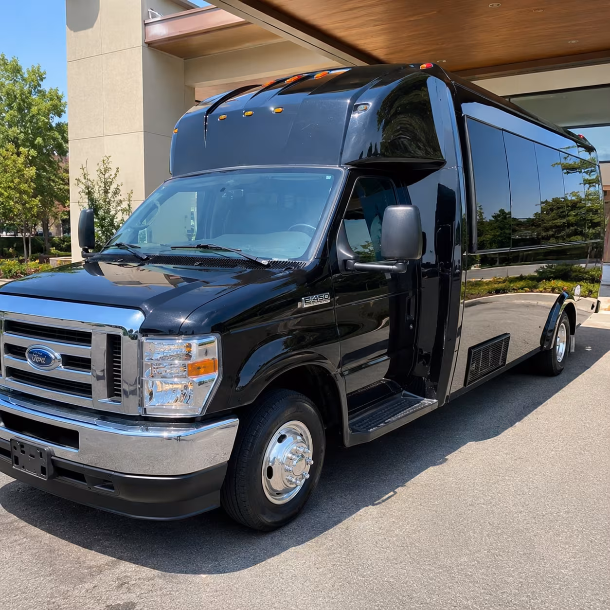 Passenger seating aboard a party bus rental serving Gresham
