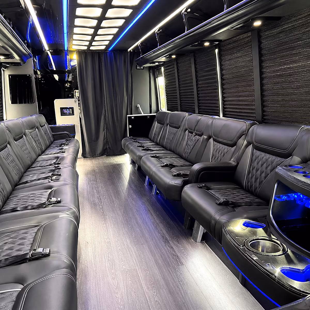 Gresham Concert & Music Festival Transportation party bus interior
