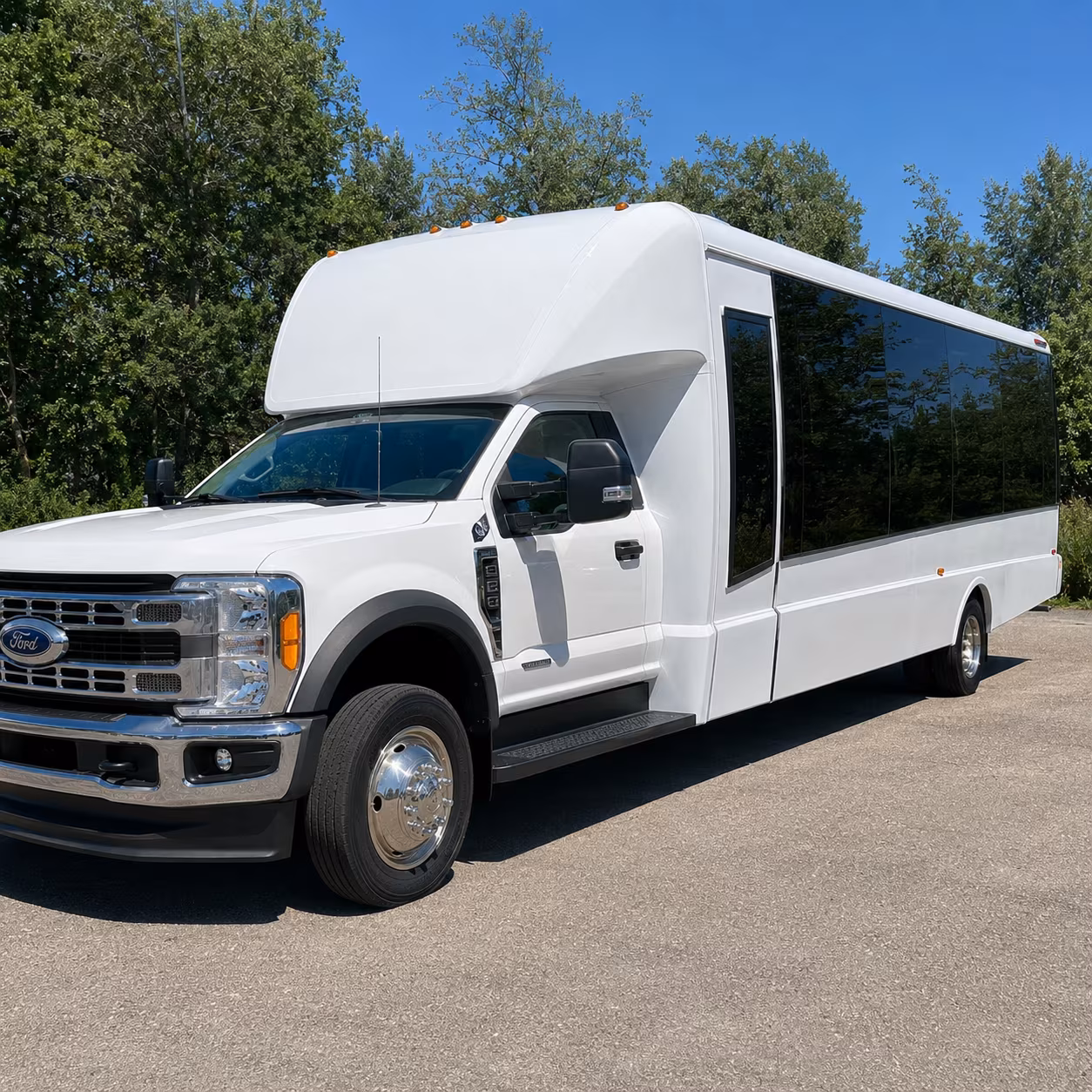Gresham School Event Transportation party bus exterior