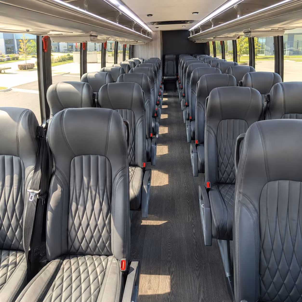 Gresham School Event Transportation party bus interior