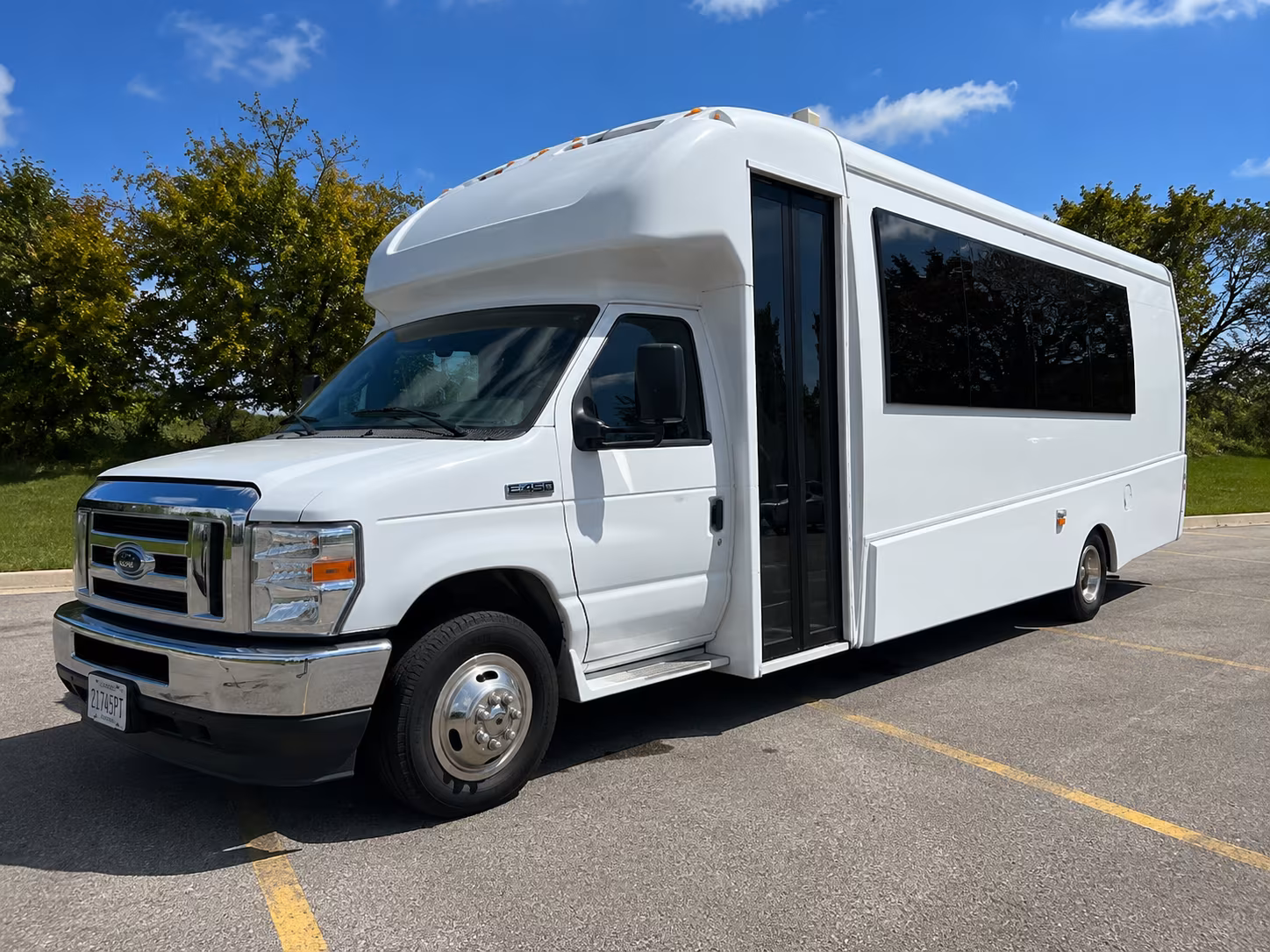 Gresham Wedding Transportation party bus exterior