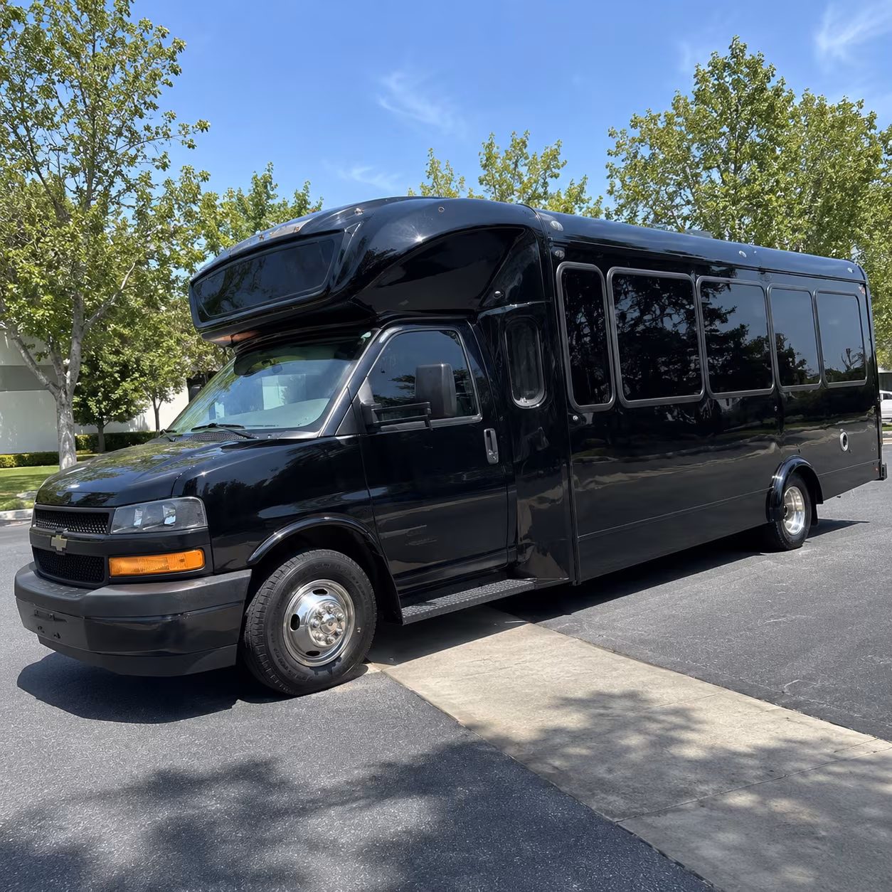 Gresham Wedding Transportation party bus exterior