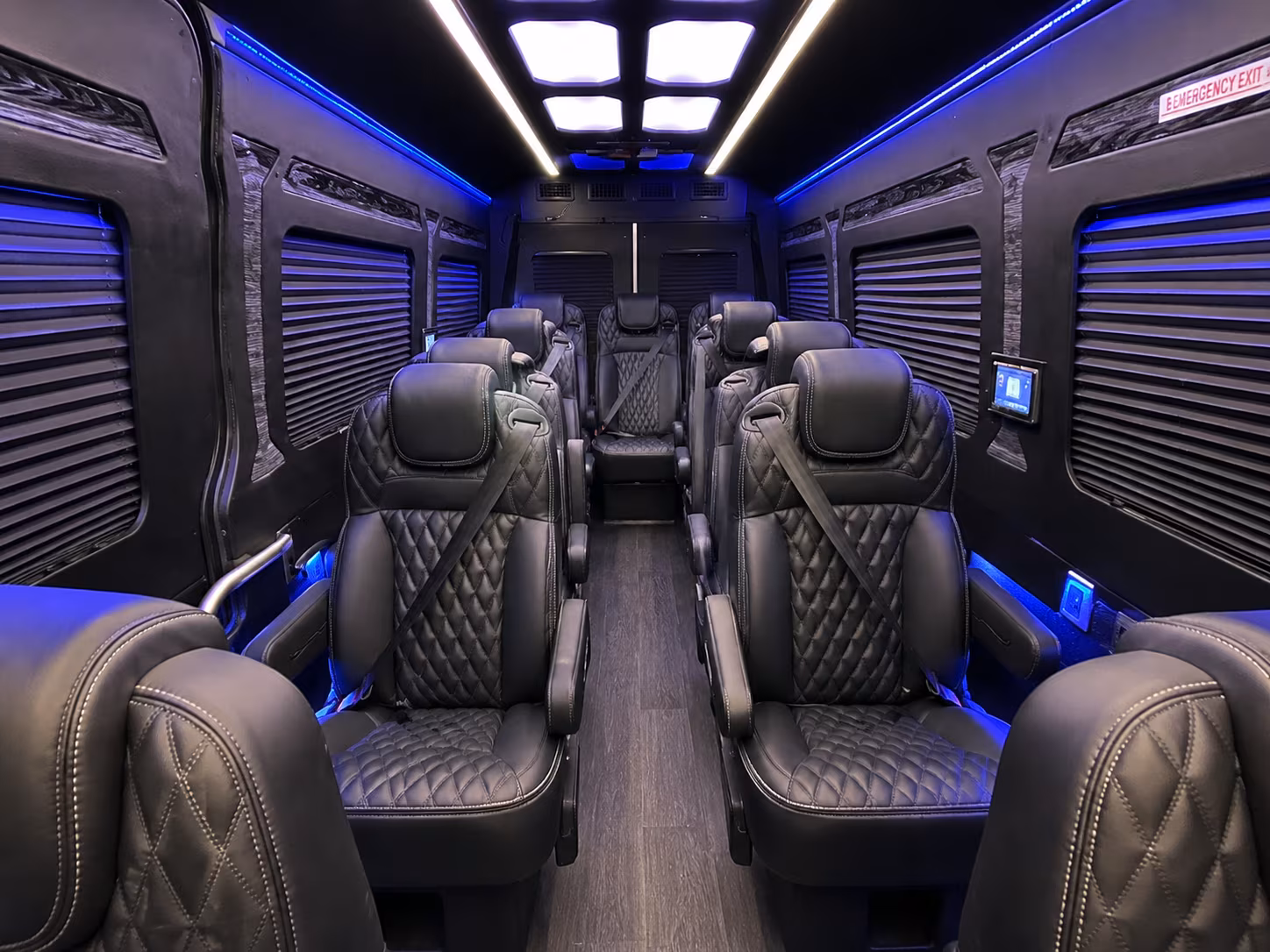 Sprinter Van Rental with Driver Interior