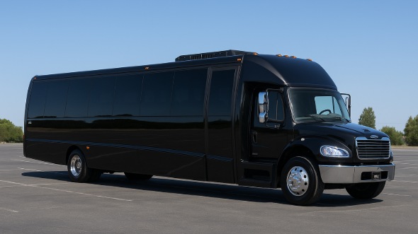 Exterior of Charter Bus Company Corvallis's 30 Passenger Party Bus in Corvallis
