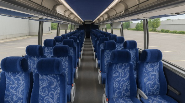 Interior of Charter Bus Company Gresham's 44 Passenger Charter Bus in Gresham