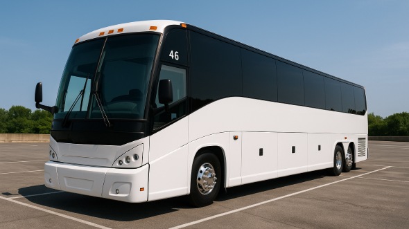 Exterior of Charter Bus Company Gresham's 51 Passenger Charter Bus in Gresham